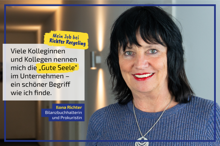 Ilona Richter, Bilanzbuchhalterin und Prokuristin bei RICHTER Recycling